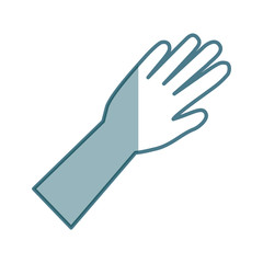 surgical gloves isolated icon vector illustration design