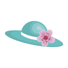 Nice summer hat icon vector illustration design