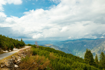 Fototapeta premium Montenegro, the landscape and the mountains of Durmitor National Park