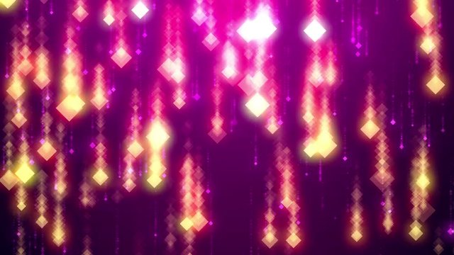 Abstract falling sparkle rain glamor background for led screens. HD animation with particles. Motion background in 4k.