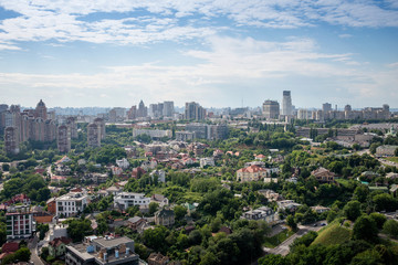 Fototapeta na wymiar Kiev the capital of Ukraine, top view