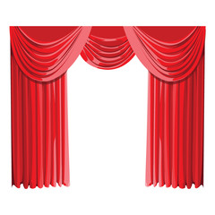 Red curtain