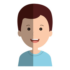 cute little boy character vector illustration design