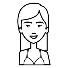 beautiful and young woman student vector illustration design