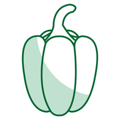 pepper vegetable healthy food vector illustration design