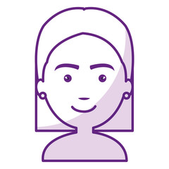 young woman shirtless avatar character vector illustration design