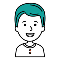 cute little boy character vector illustration design
