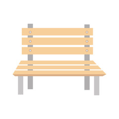 park chair isolated icon vector illustration design