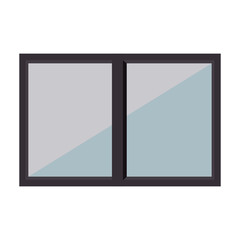 windows house glass icon vector illustration design