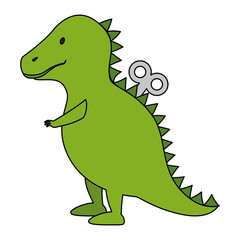 dinosaur rex toy icon vector illustration design
