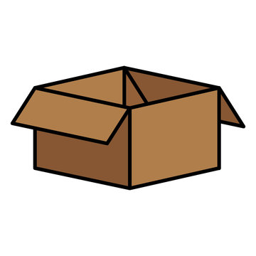 carton box packing icon vector illustration design