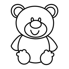 Obraz na płótnie Canvas bear teddy isolated icon vector illustration design