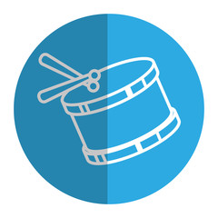 drum instrument toy icon vector illustration design