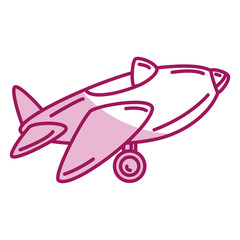 cute airplane toy icon vector illustration design