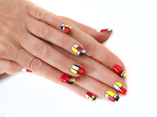 Female hands with manicure