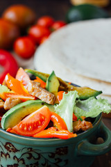 Vegetarian version of mexican fachitos