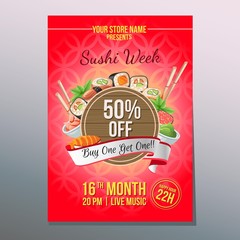 sushi week poster