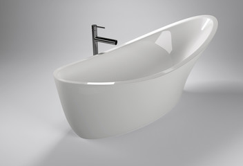 Modern design white luxury bathtub