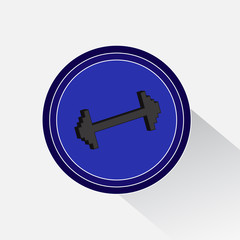 Dumbbell sign icon. Fitness sport symbol. Gym workout equipment illustration
