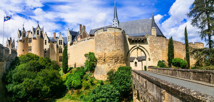 Great medieval castles of Loire valley - Montreuil-Bellay. France