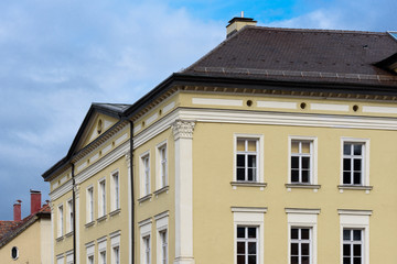 Fototapeta na wymiar Schönes Gebäude in der Altstadt von Füssen