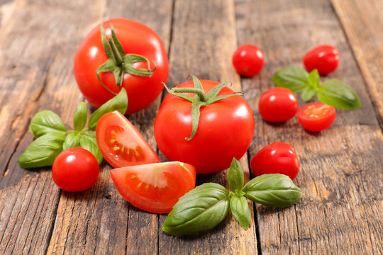 fresh tomato and basil