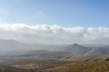 Mountain in arid area in the Canary Islands, Spain.