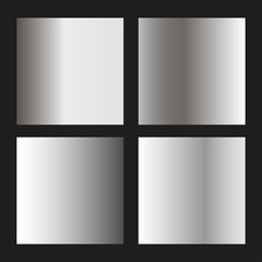 Silver gradients vector