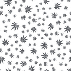 Seamless Texture Marijuana Black