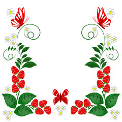 ornamental design elements on a white background