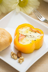 パプリカの卵チーズ焼き