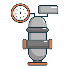 Oil industry equipment icon, cartoon style