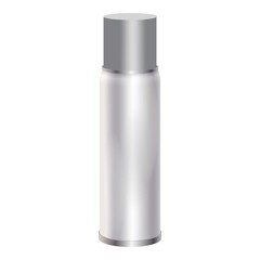 Blank spray can mockup, realistic style