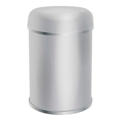 Blank container cylinder shape mockup