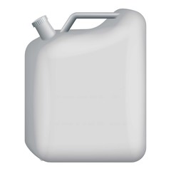 Blank jerrycan mockup, realistic style
