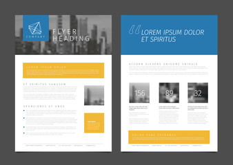 Modern brochure template flyer design vector template