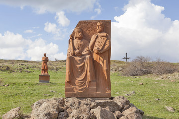 Памятник создателю армянского алфавита Месропу...