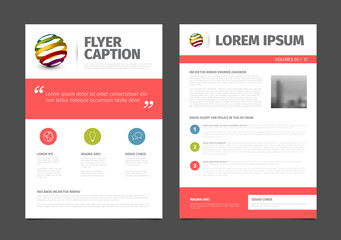 Modern brochure template flyer design vector template