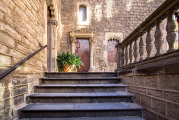 Fototapeta na wymiar Bishop palace - Palau Episcopal de Barcelona