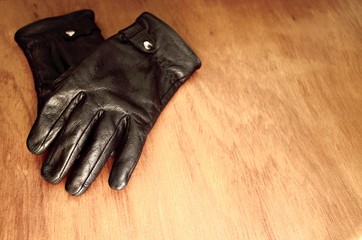 Pair of gloves on board