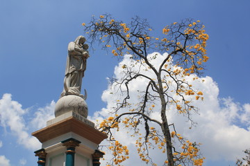 Monumento a Nuestra Señora del Rosario de Chiquinquirá. La Estrella, Antioquia, Colombia.