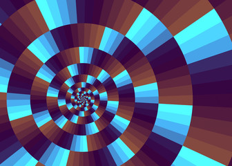 Concentric Circles - Abstract Bright Rings Background  - Optical Illusion