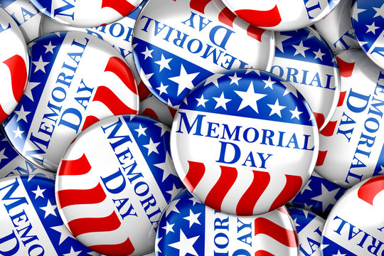 Memorial day button background
