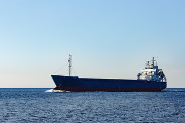Blue bulk carrier