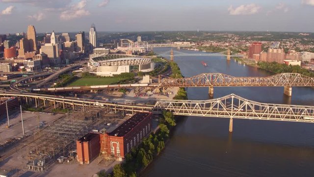 Aerial view of Cincinnati, Ohio