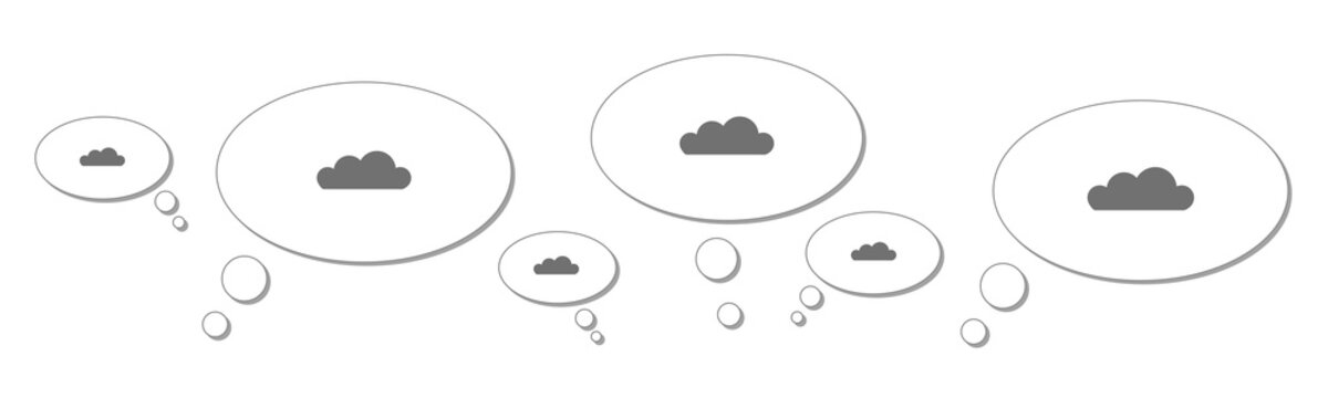 Gedankenblasen - Wolke