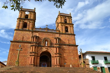 Fototapeta na wymiar Catedral de la Inmaculada Concepción. Barichara, Santander, Colombia. 