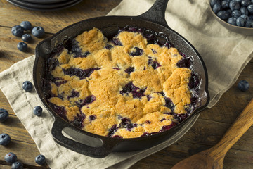 Sweet Homemade Blueberry Cobbler Dessert