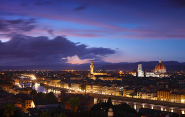 Fototapeta na wymiar panoramic view of Florence