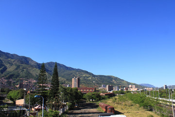 Fototapeta na wymiar Paisaje urbano, Medellín, Colombia.